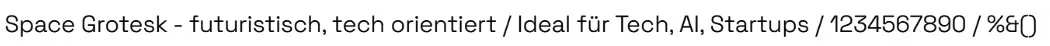 space grotesk